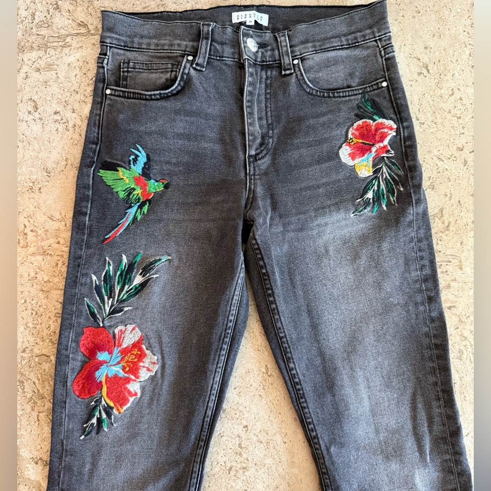 Claudie Pierlot Palme Embroidered Jeans